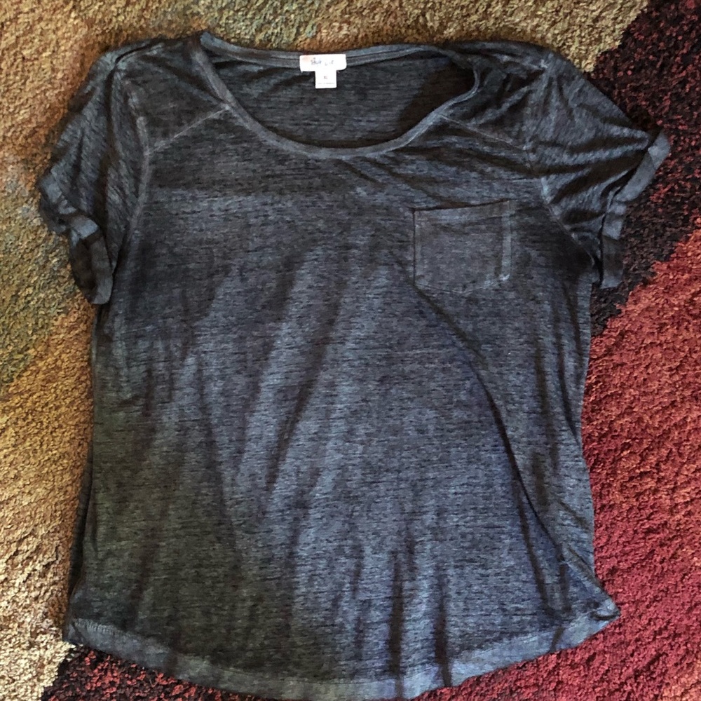 Grey light weight tee. XL